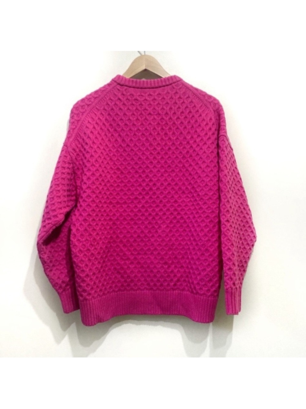 Sunday Best Peggy Sweater Size XS Fuchsia Pink Merino Wool - Picture 2 of 9